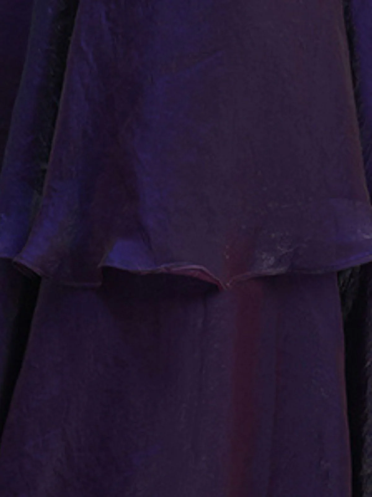 Odette Purple Organza Solid Ready To Wear Saree With Stitched Blouse For Women - Image 8