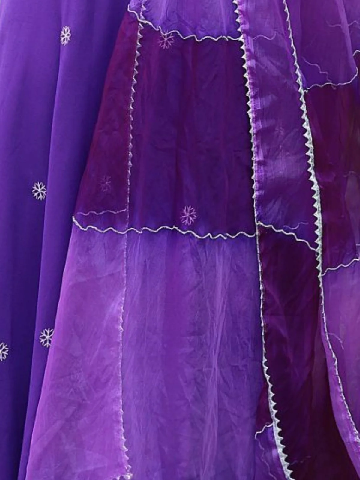 Odette Purple Viscose Embroidered Stiched Kurta Set For Women - Image 6