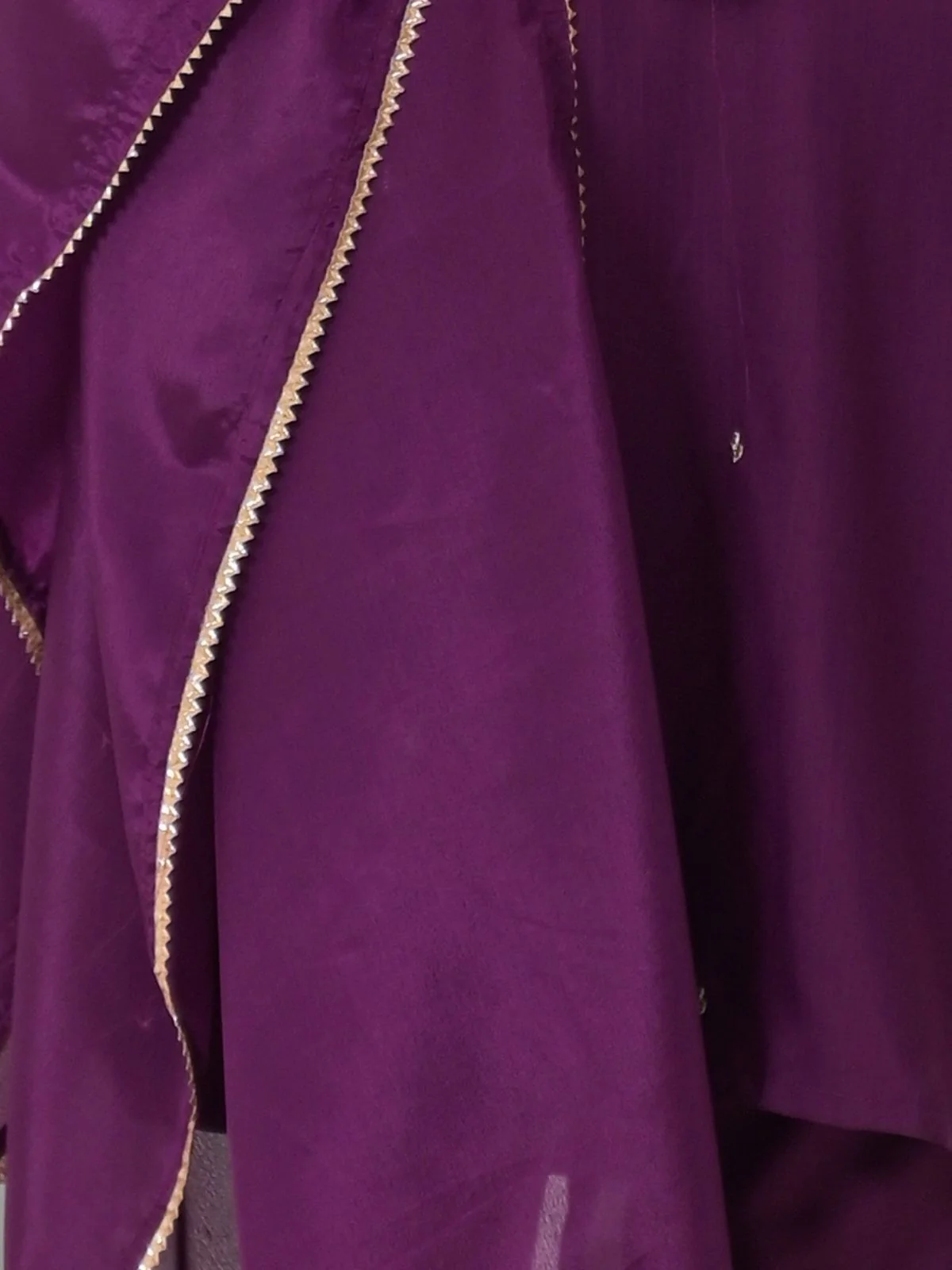Odette Purple Viscose Rayon Embroidered Stitched Kurta Set For Women - Image 6
