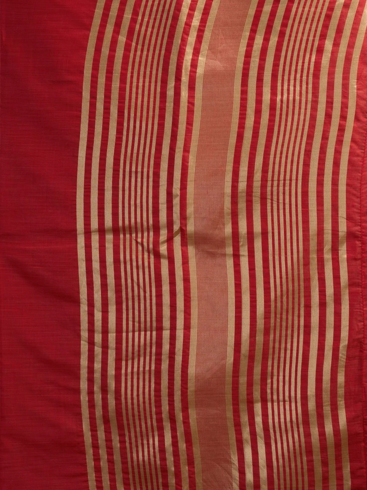 Odette Red Cotton Blend Woven Saree For Women - Image 5
