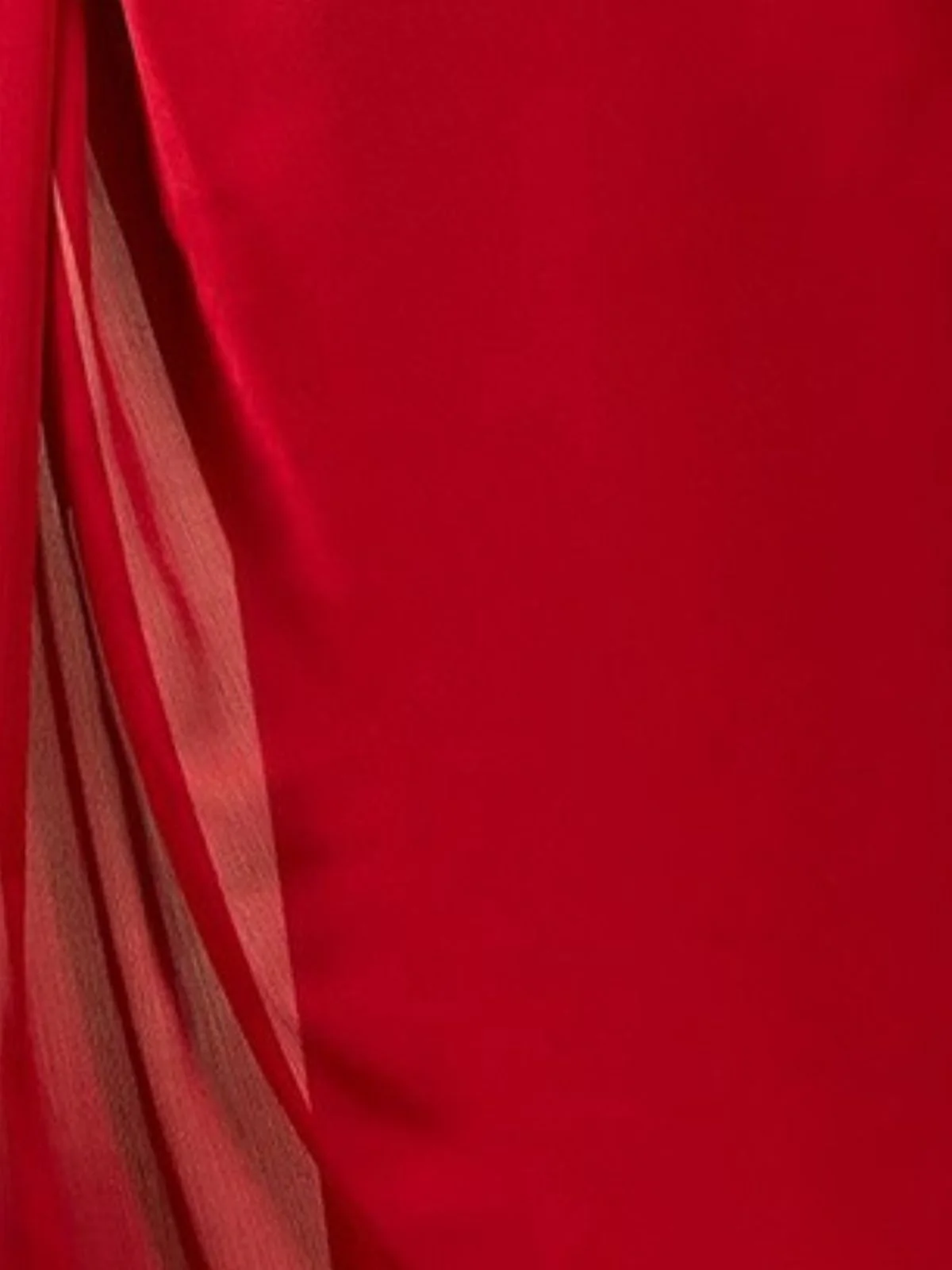 Odette Red Georgette Embroidered Saree For Women - Image 5
