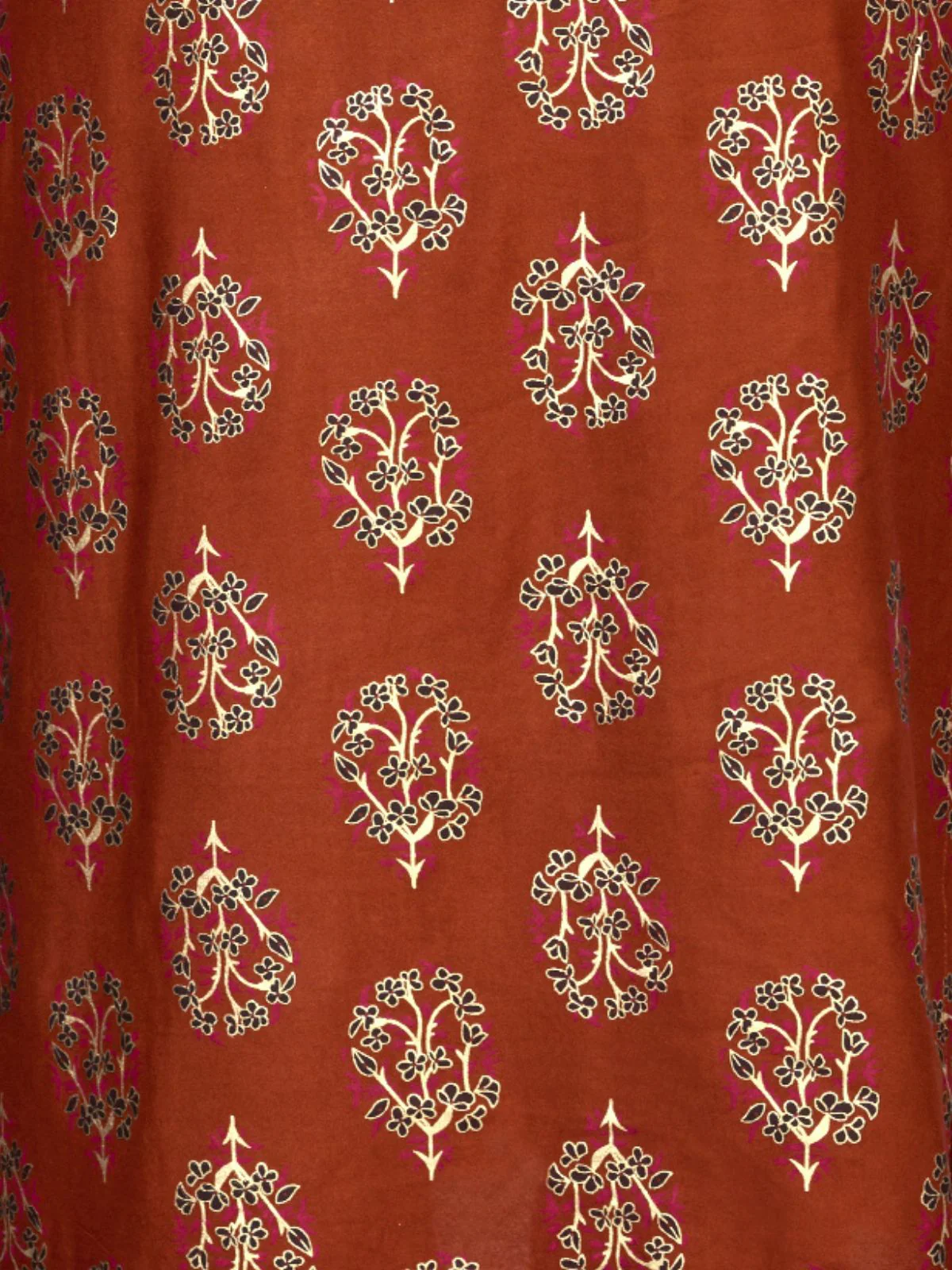 Odette Rust Embroidered Rayon Stitched Kurta Set For Women - Image 7