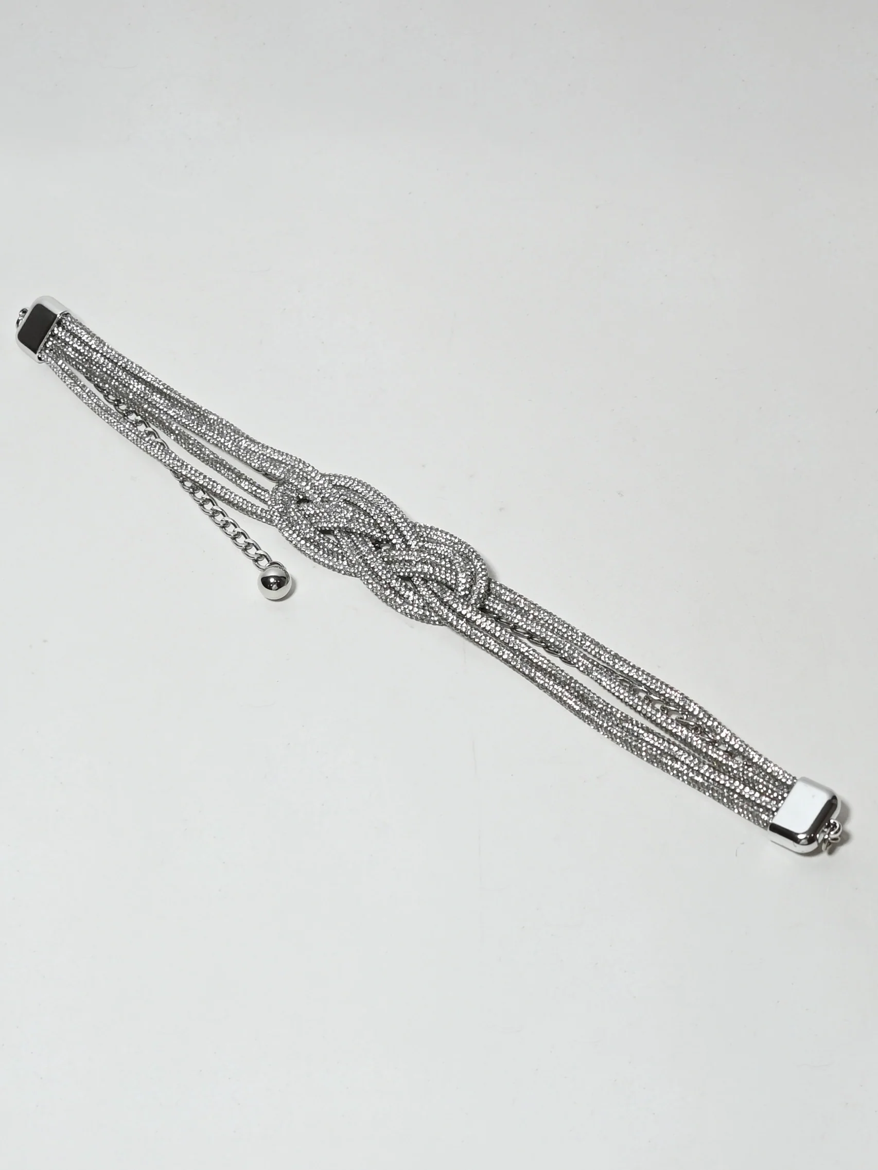 Odette Silver Alloy Stone Belt For Women - Image 3