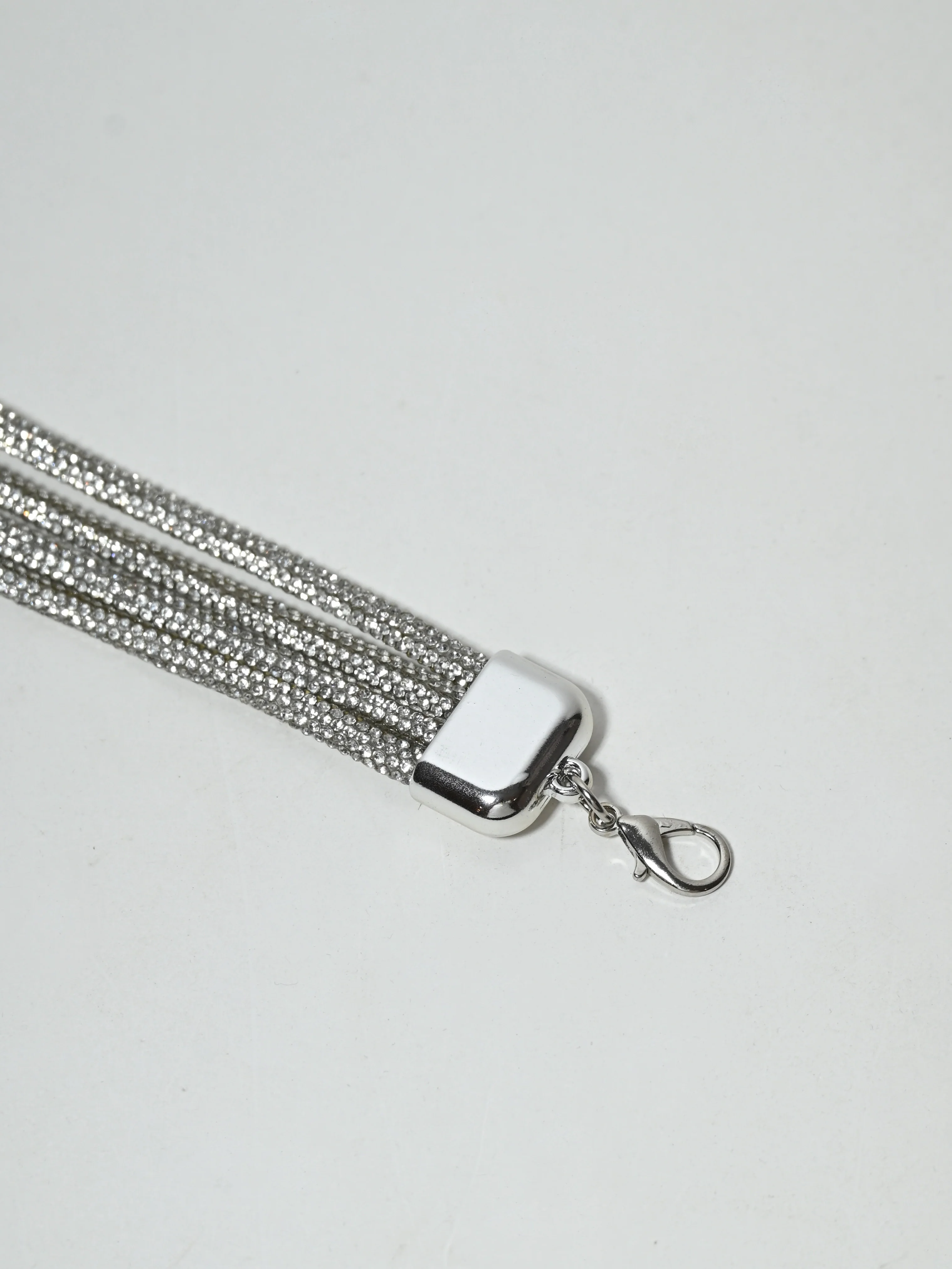 Odette Silver Alloy Stone Belt For Women - Image 4