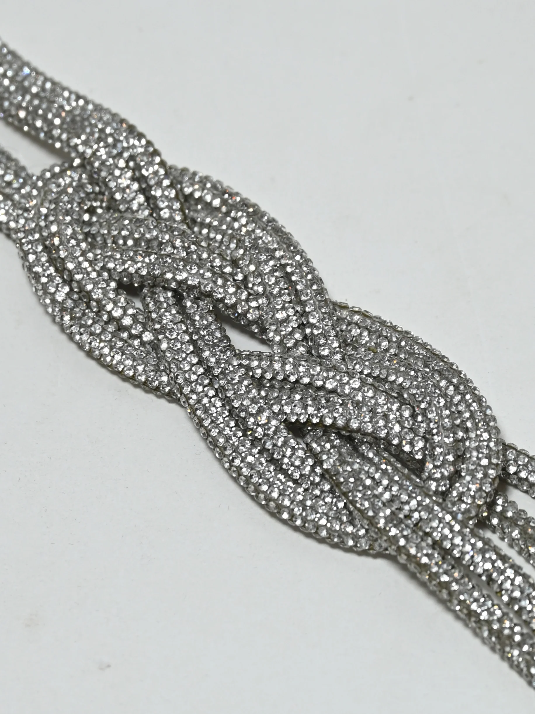 Odette Silver Alloy Stone Belt For Women - Image 5
