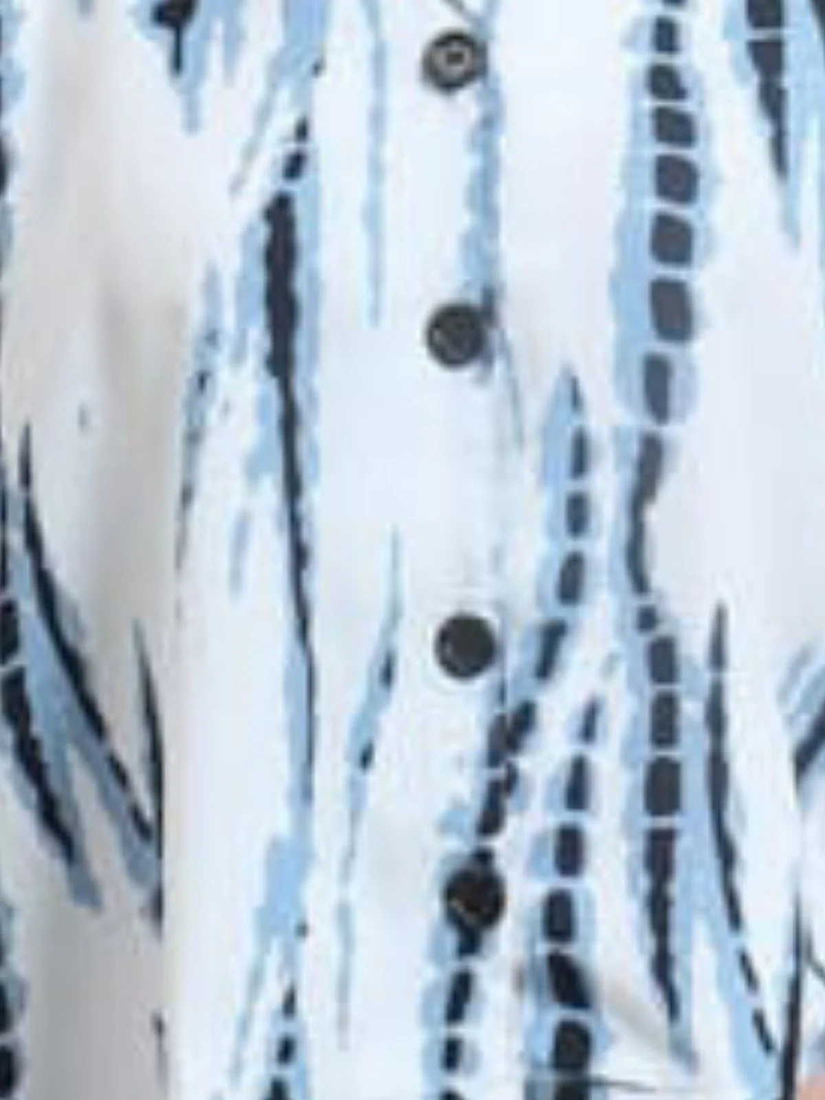 Odette Sky Blue Delta Printed Shirt For Women - Image 4