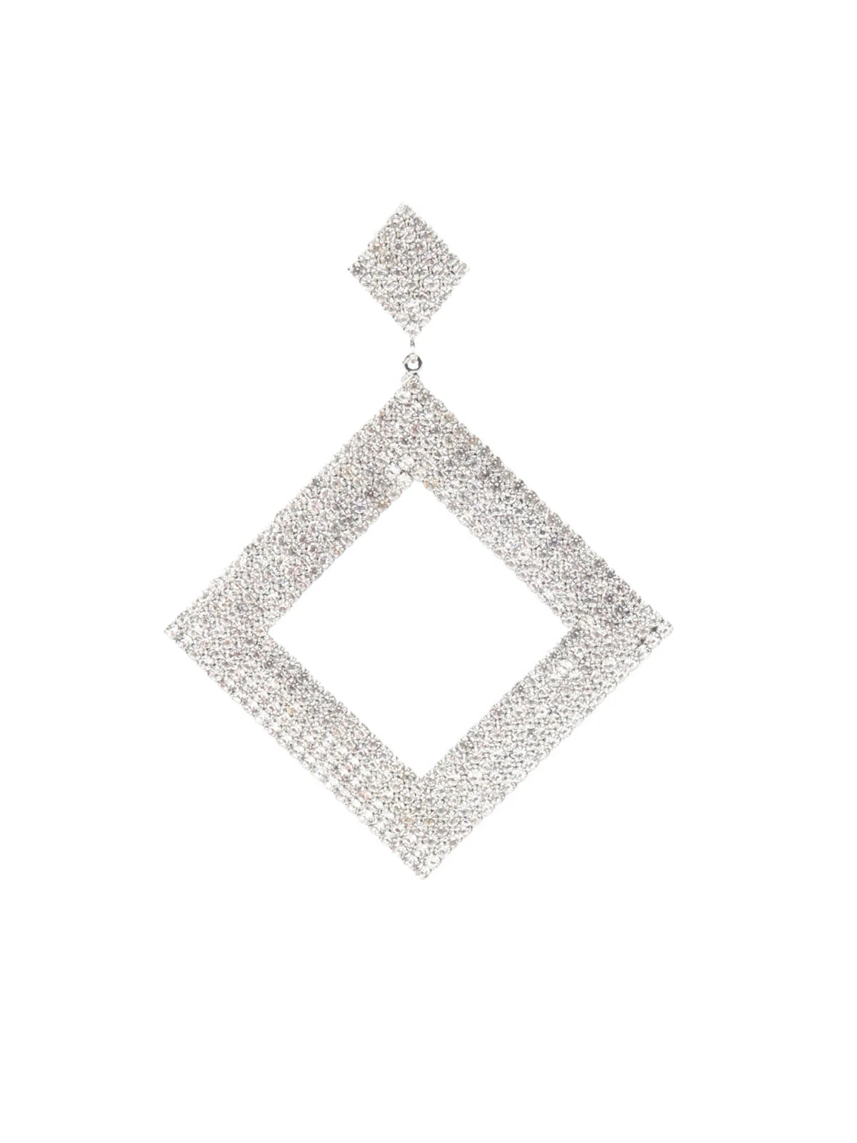 Odette Square Patterned Hoop Earring For Women - Image 4