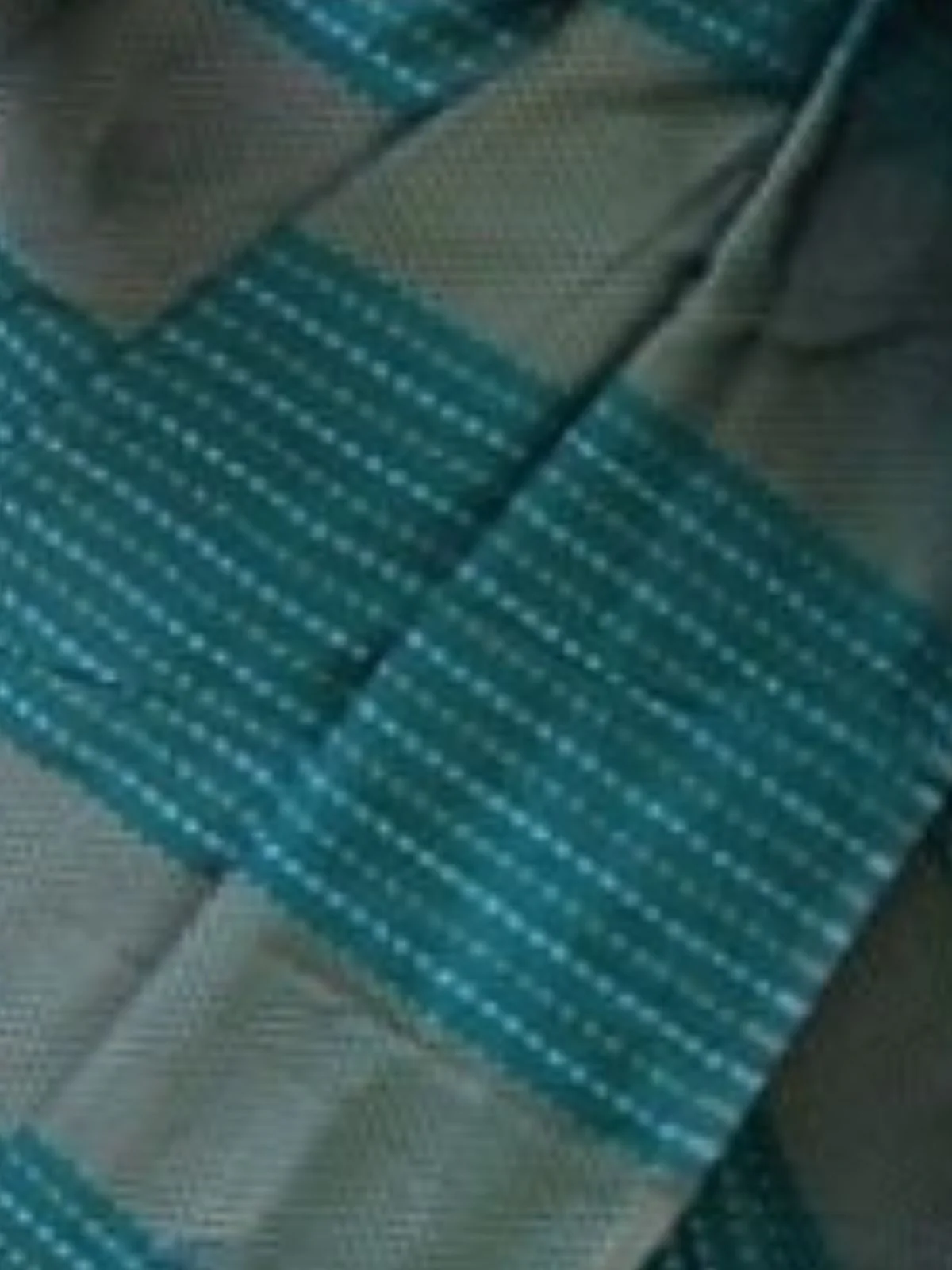 Odette Teal Banarasi Silk Woven Saree With Unstitched Blouse For Women - Image 4