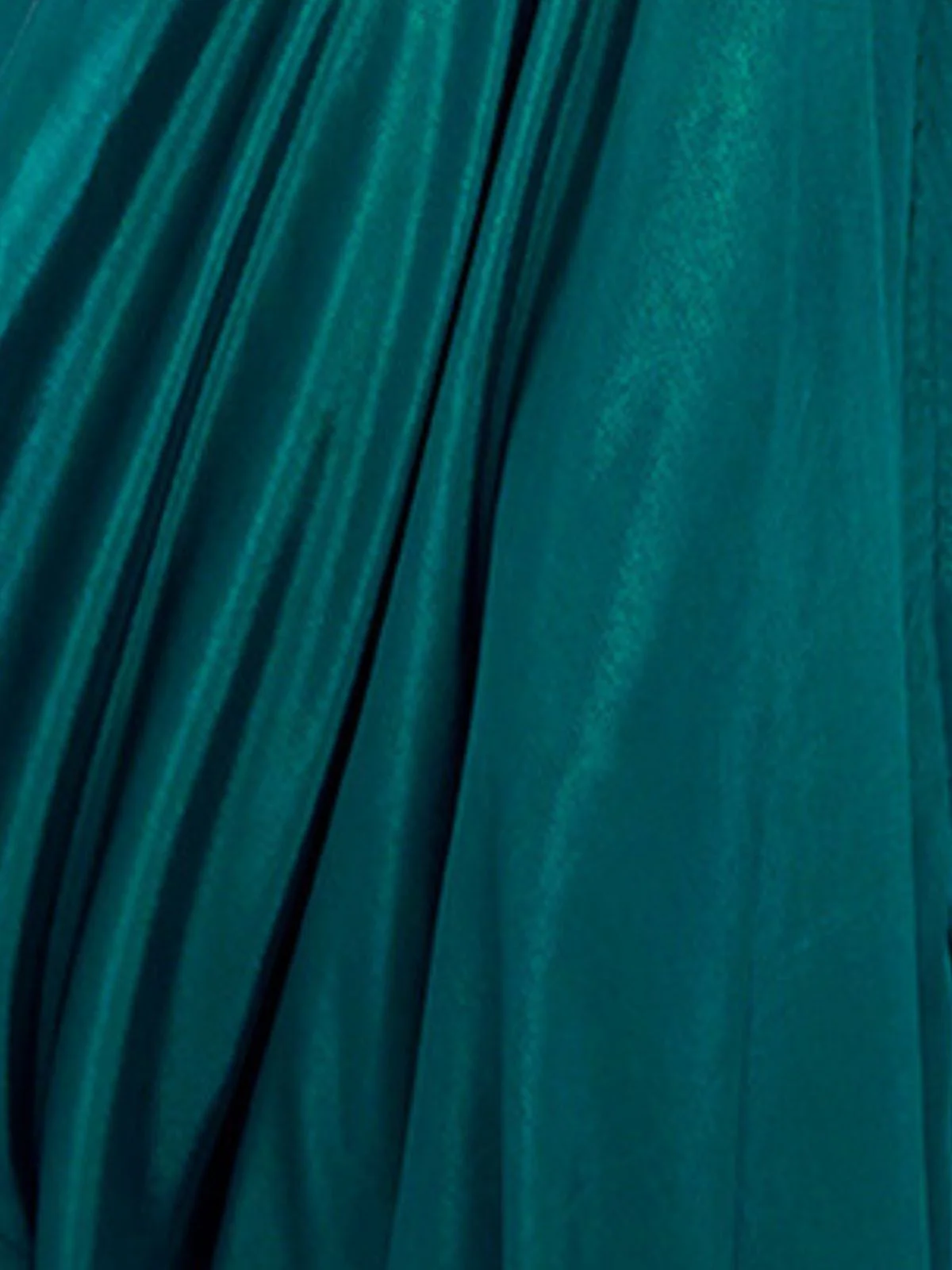 Odette Teal Chinon Embroidered Stitched Gown For Women - Image 6