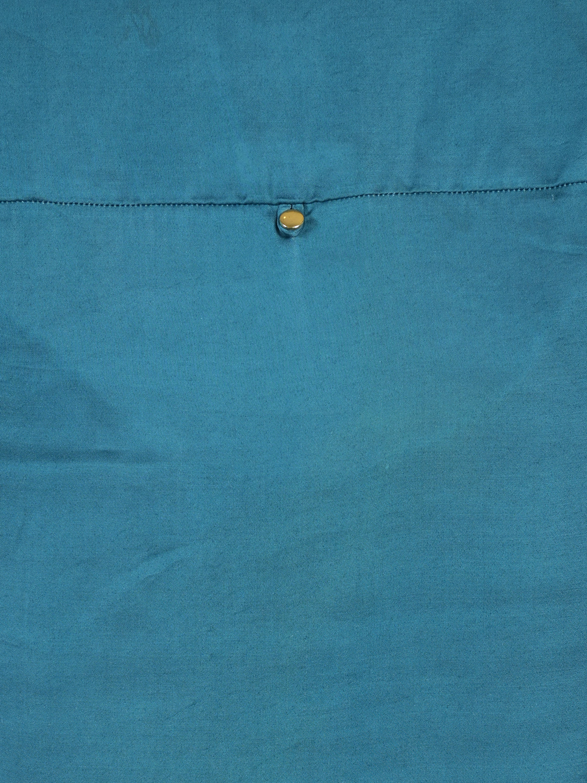 Odette Teal Satin Neck Tie Pattern Shirt For Women - Image 5