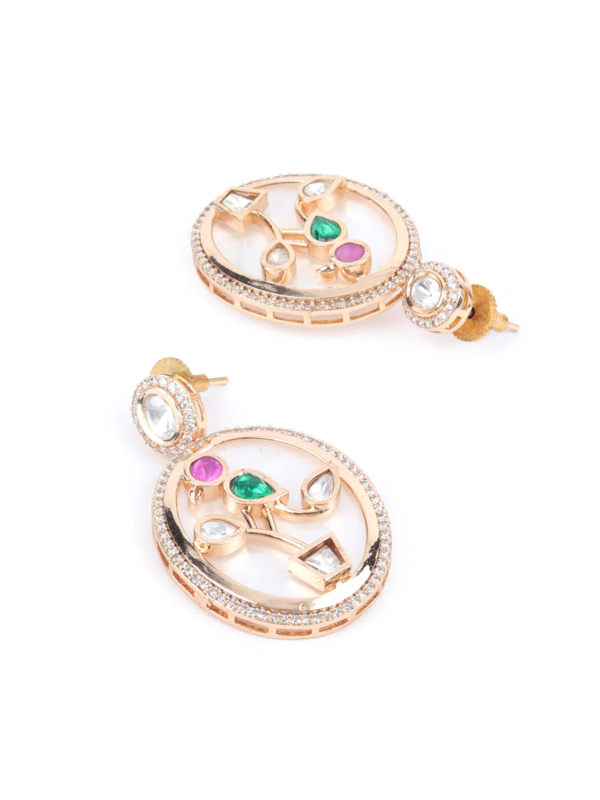 Odette White Alloy Embellished Jewellery Set For Women - Image 6