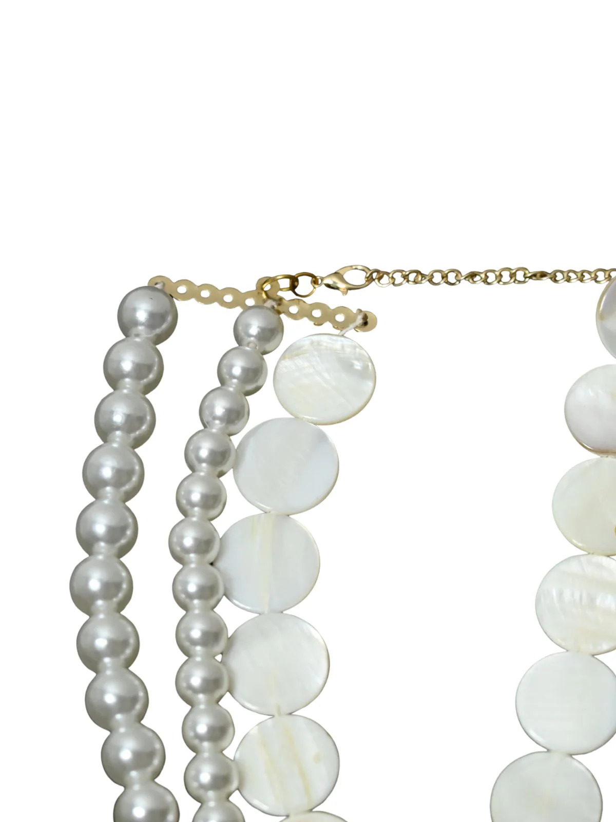 Odette White Alloy Embellished Neckpiece For Women - Image 4