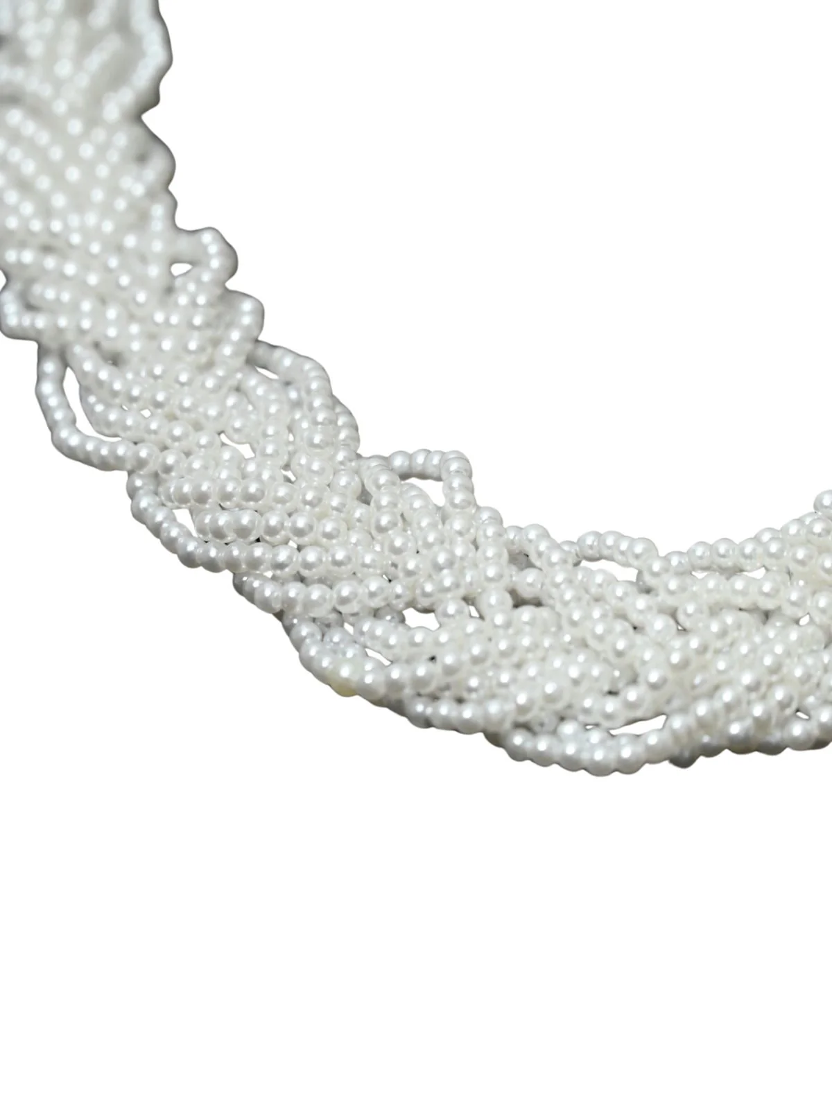 Odette White Alloy Embellished Neckpiece For Women - Image 6