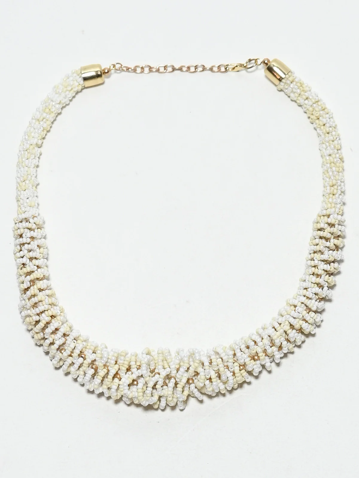 Odette White Alloy Pearl Neckpiece For Women - Image 2