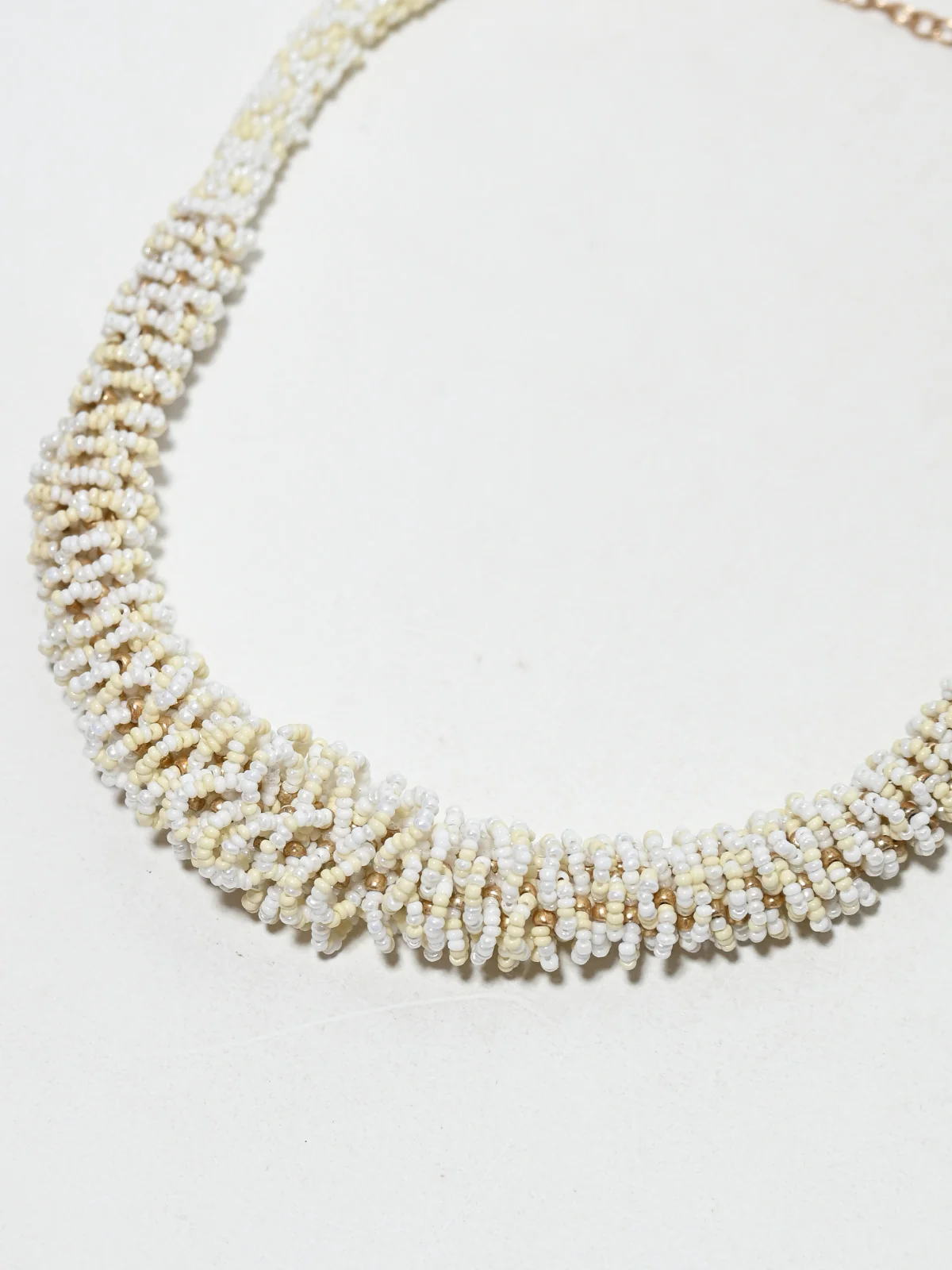 Odette White Alloy Pearl Neckpiece For Women - Image 3