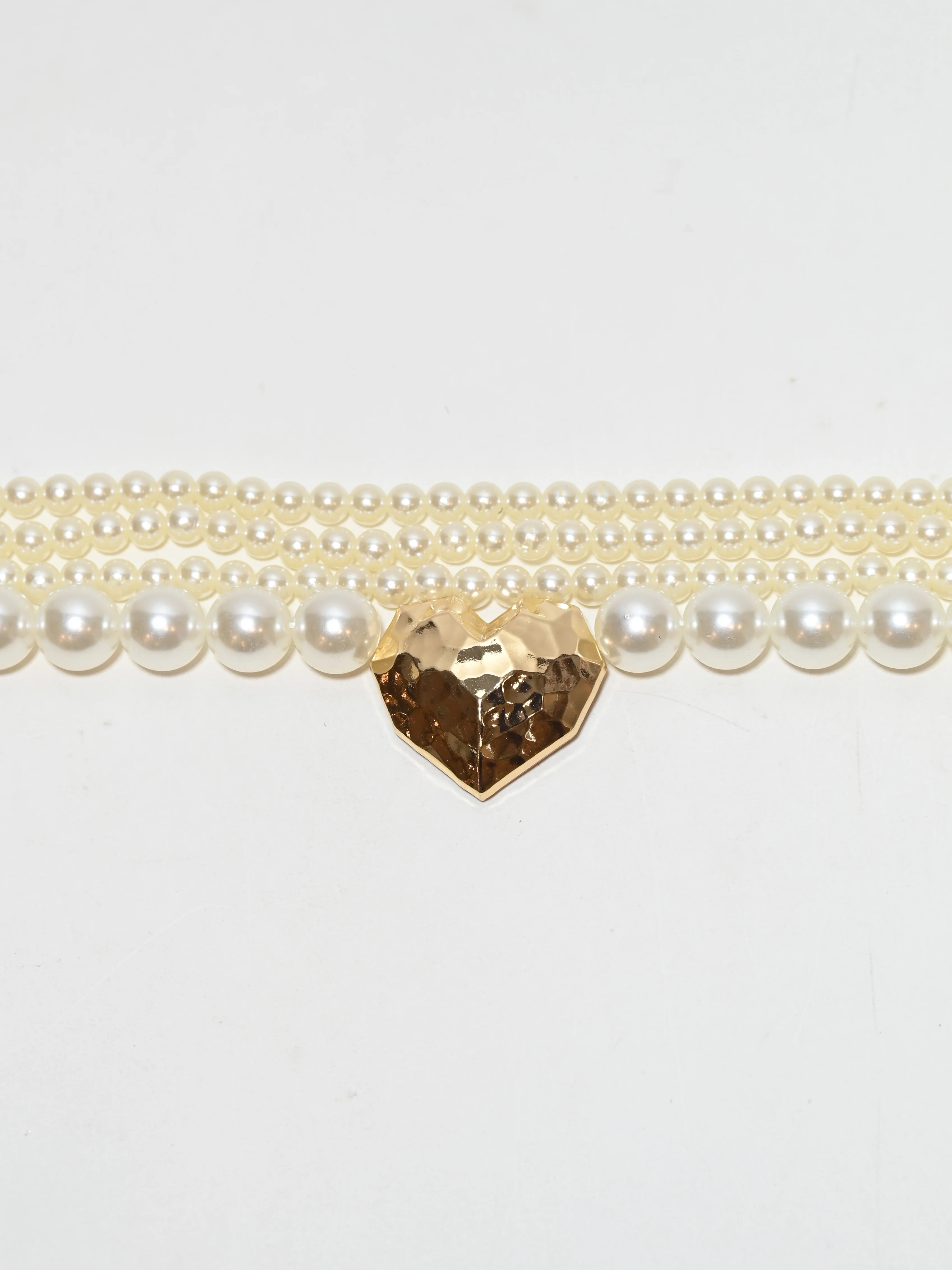Odette White Alloy Pearl Neckpiece For Women - Image 2