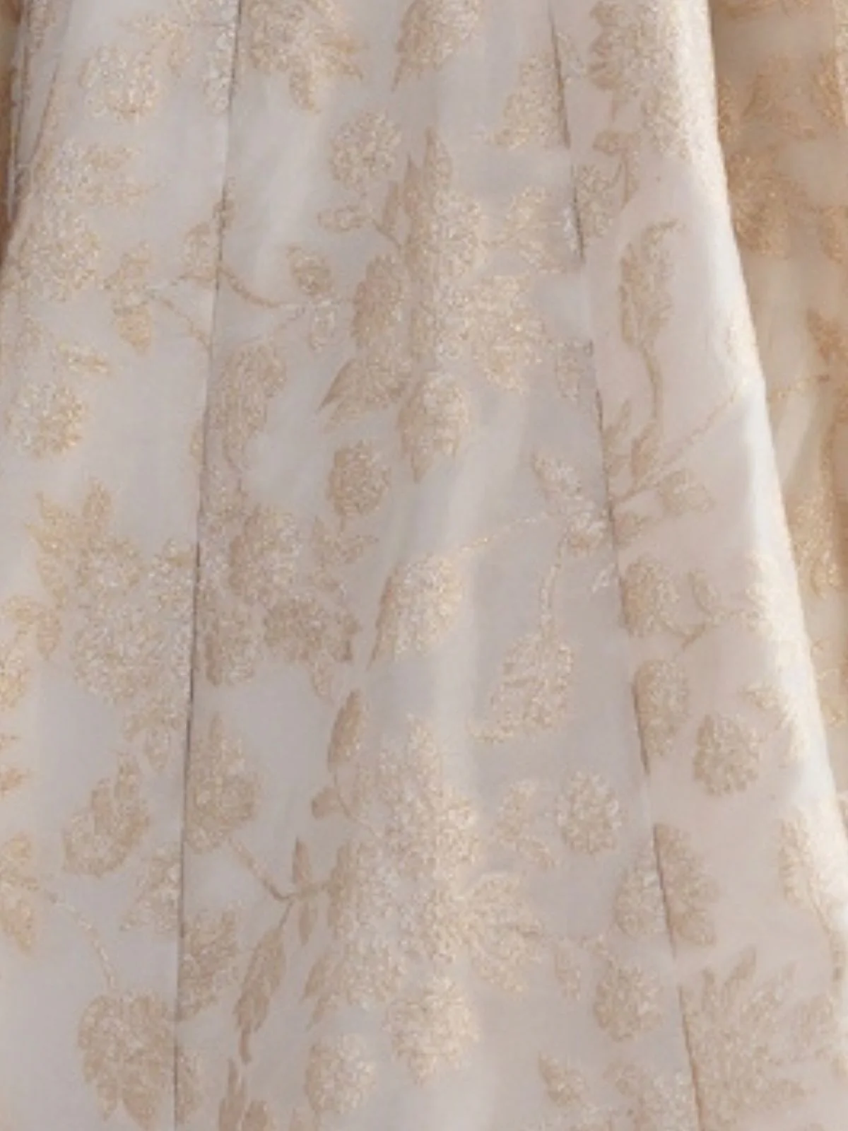 Odette White And Gold Silk Blend Embellished Kurta Set For Women - Image 6