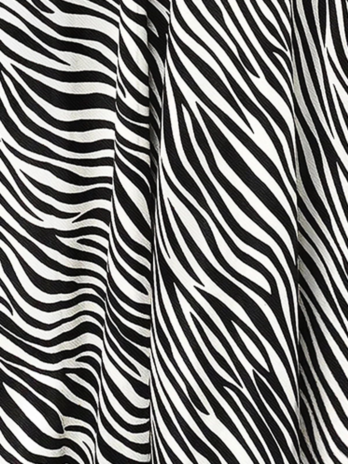 Odette White Black Polyester Asymmetric Printed Dress Women - Image 5