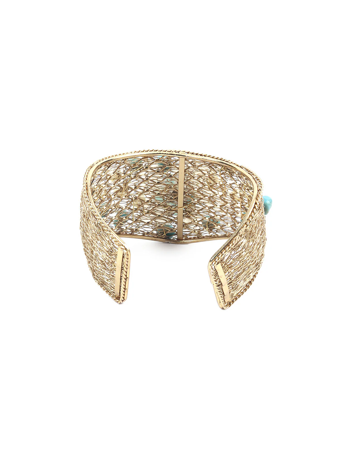 Odette White & Blue Alloy Embellished Bracelet For Women - Image 5