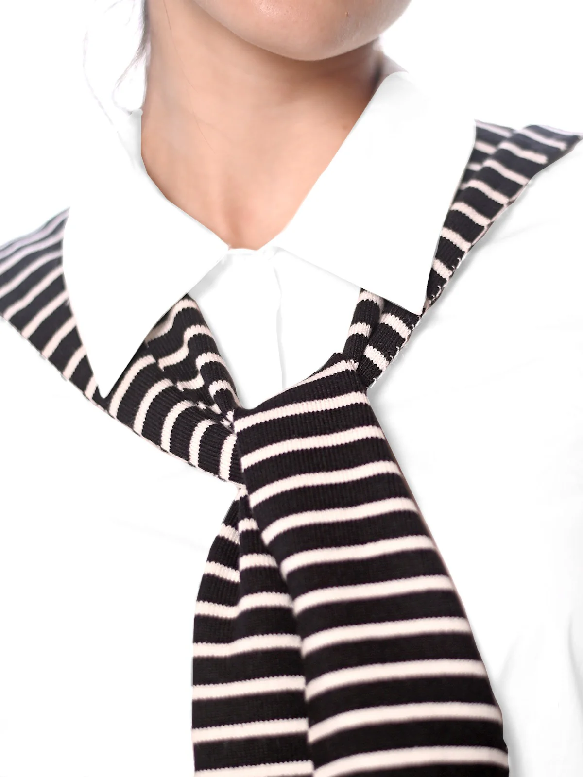 Odette White Cotton Poplin Casual Shirt for Women - Image 3