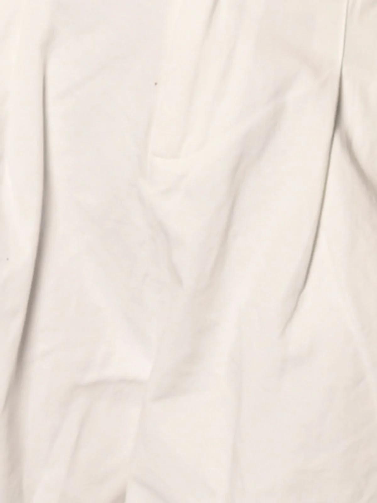 Odette White Cotton Twill Solid Shorts With Belt For Women - Image 5