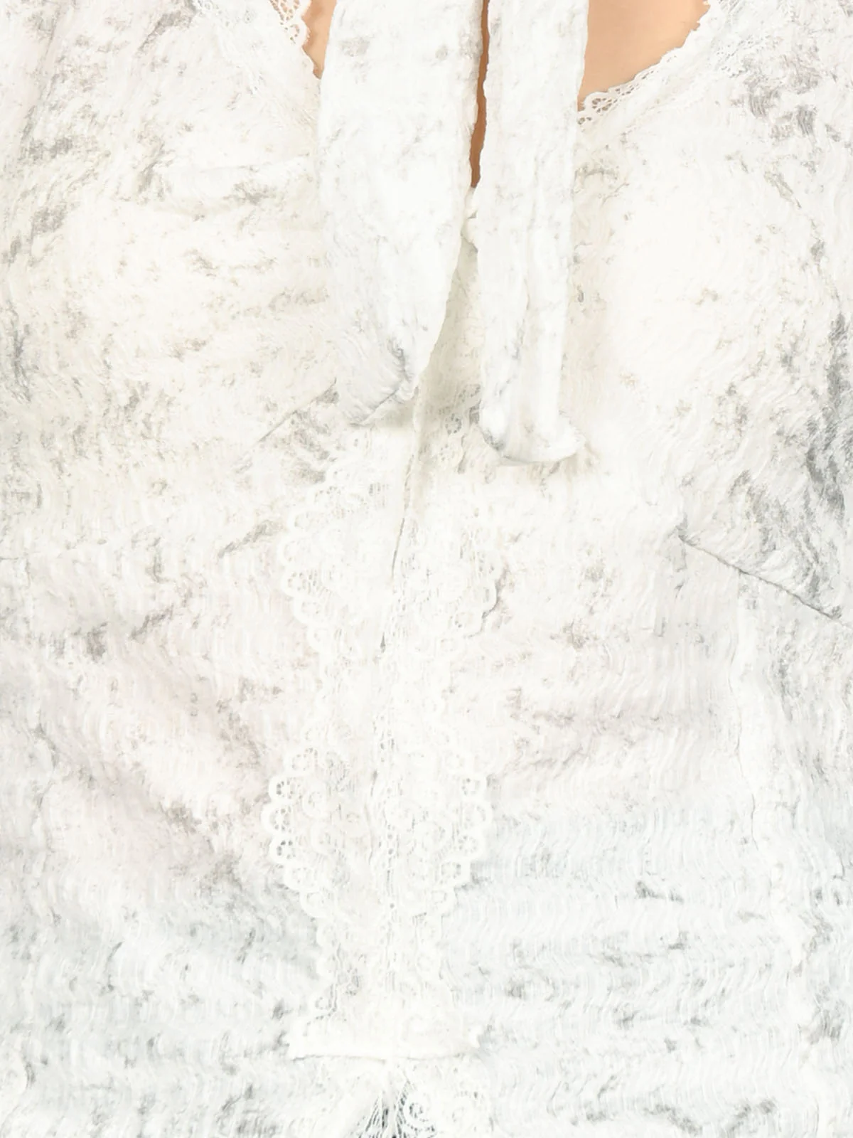 Odette White Crush Printed Top For Women - Image 4