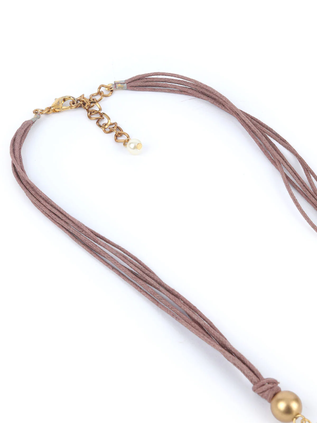 Odette White & Golden Alloy Embellished Jewellery Set For Women - Image 5