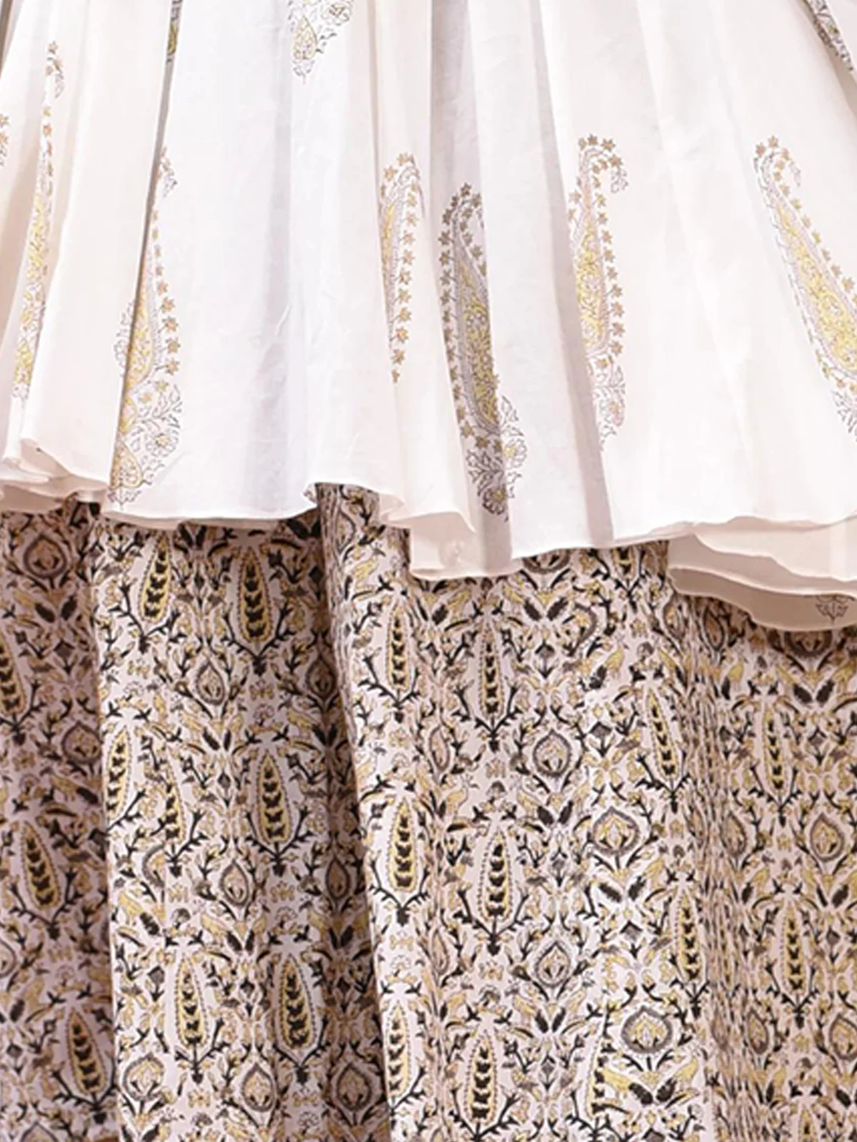Odette White Muslin Printed Stitched Kurta Set For Women - Image 5