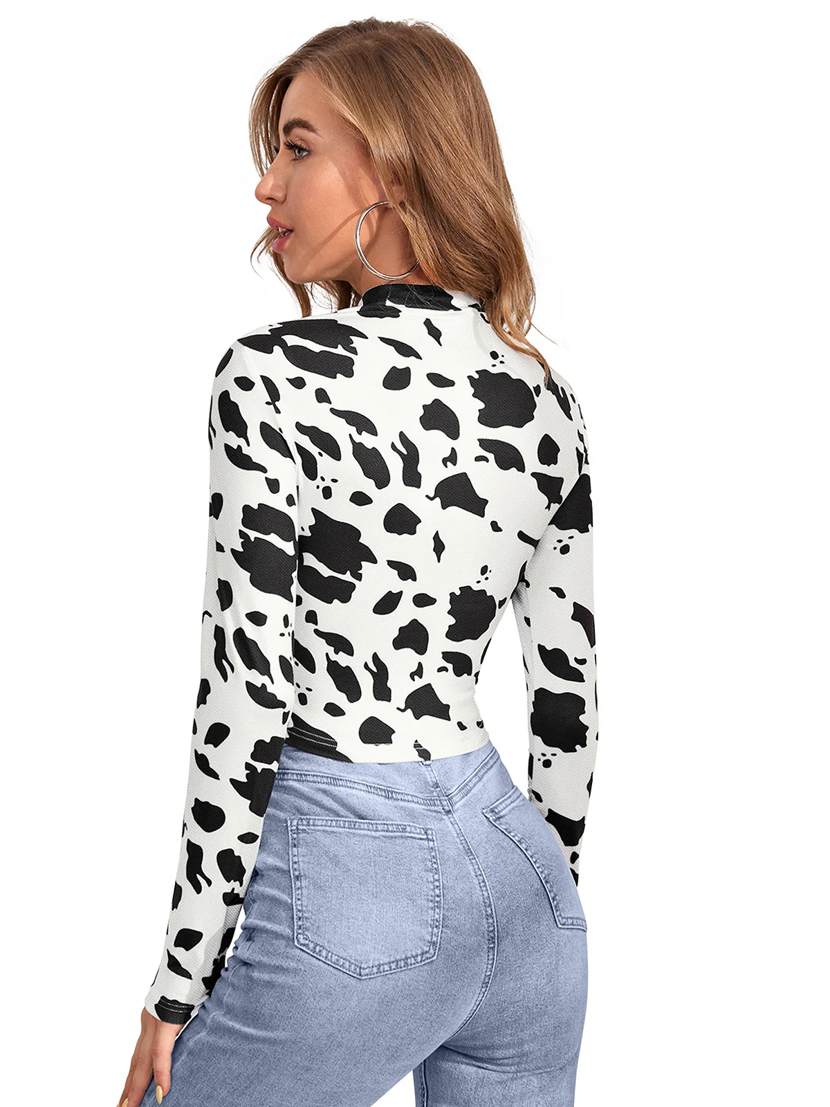 Odette White Polyester Printed Top For Women - Image 3