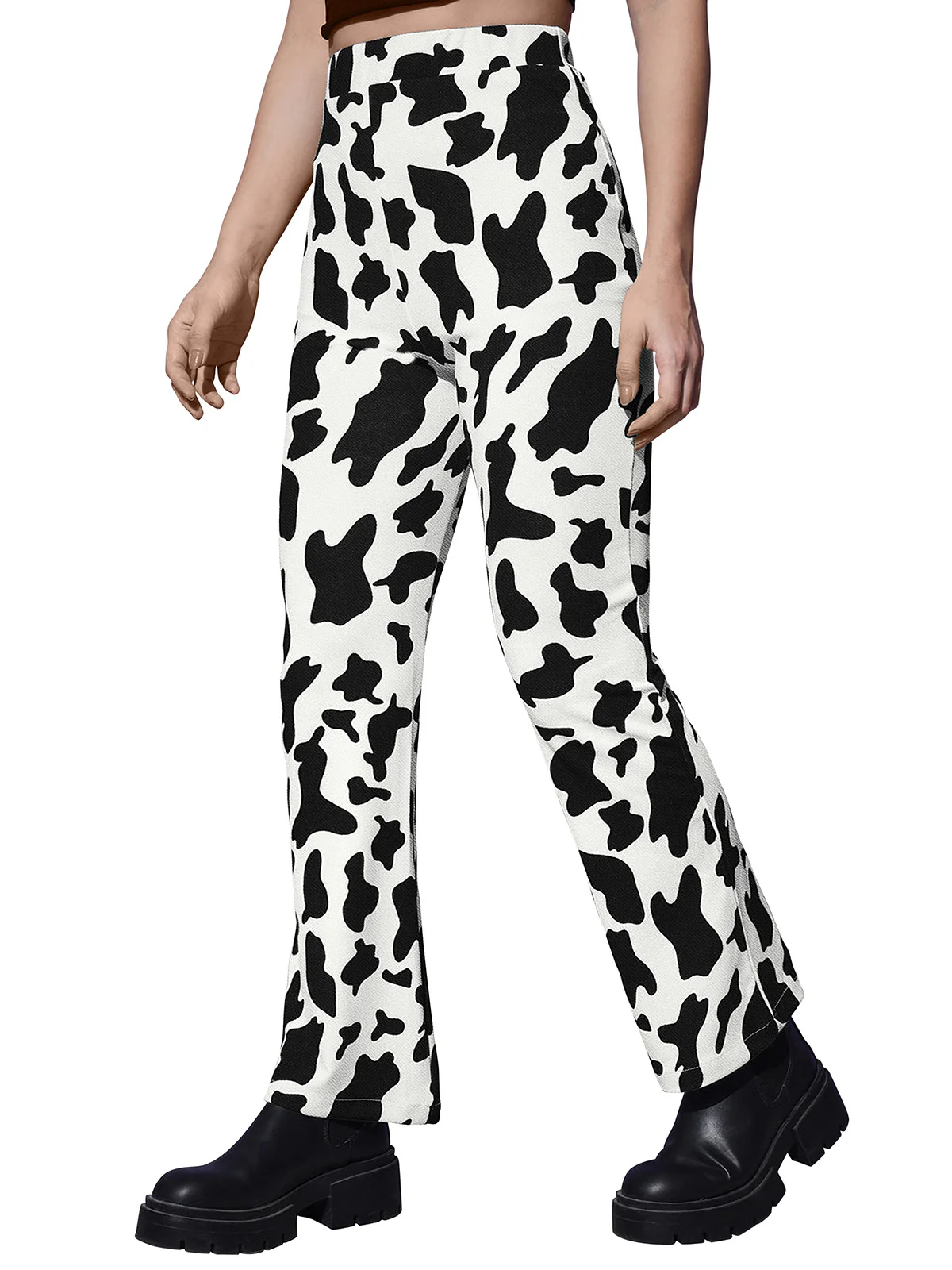 Odette White Polyester Trouser For Women - Image 3