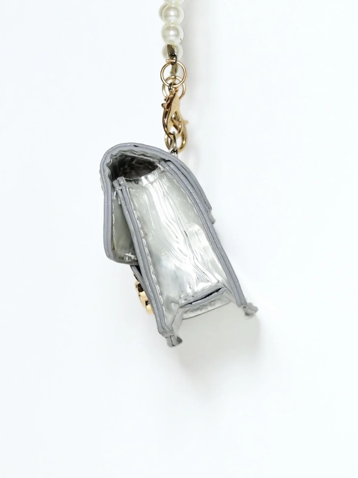 Odette White PU Pearl Belt Bag For Women - Image 4