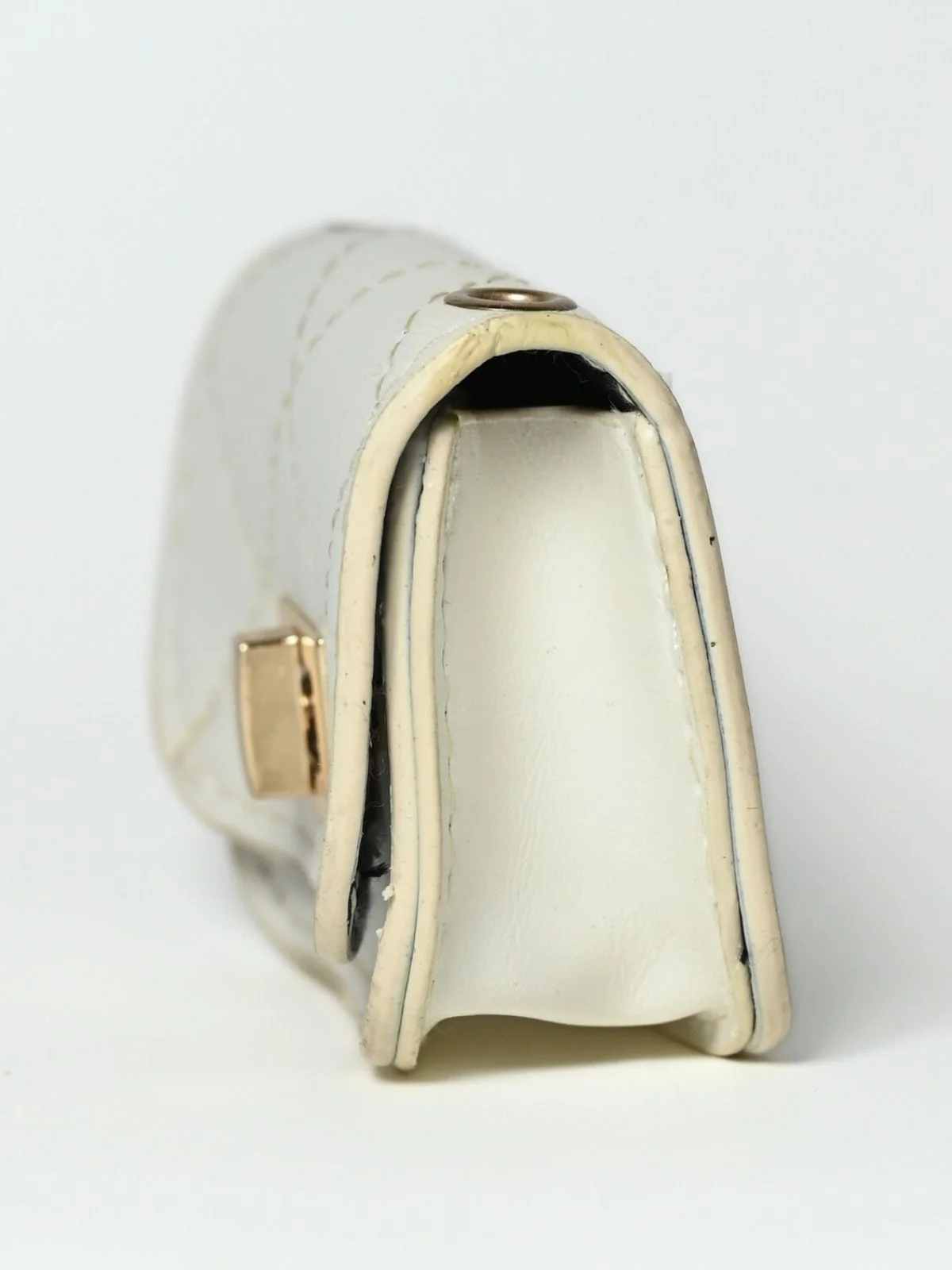 Odette White PU Pearl Belt Bag For Women - Image 4
