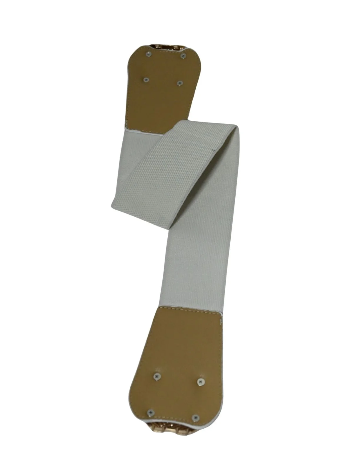 Odette White PU Solid Belt For Women - Image 6