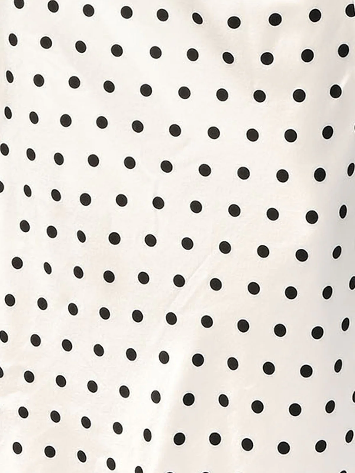 Odette White Satin Polka Dots Skirt For Women - Image 5