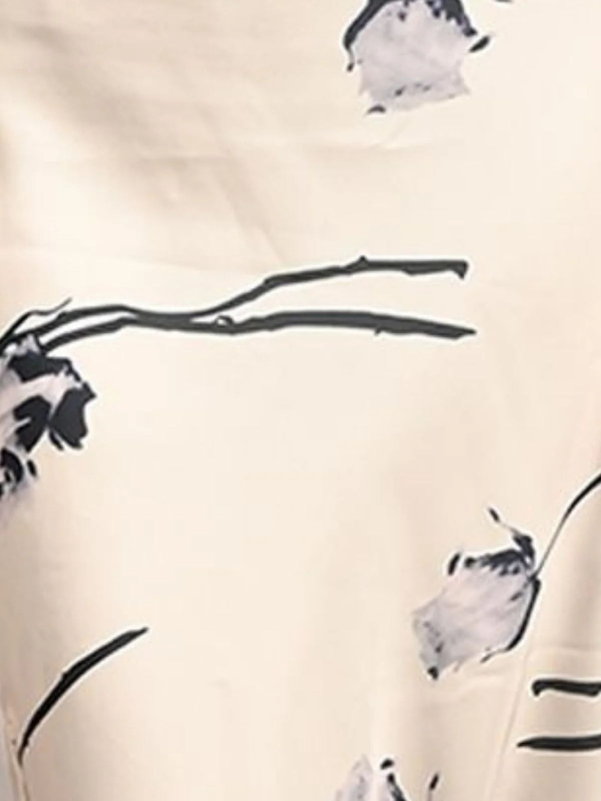 Odette White Satin Printed Dress For Women - Image 6