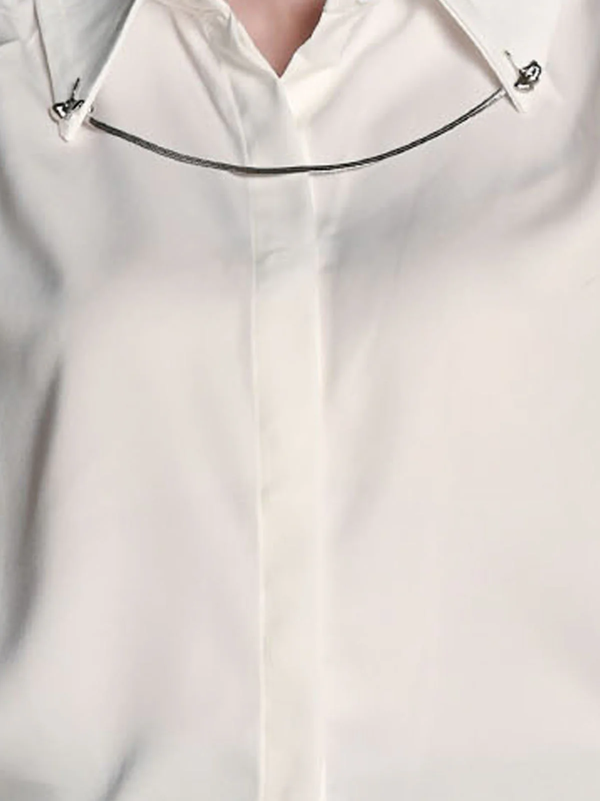 Odette Pink Cotton Blend Solid Top For Women - Image 4