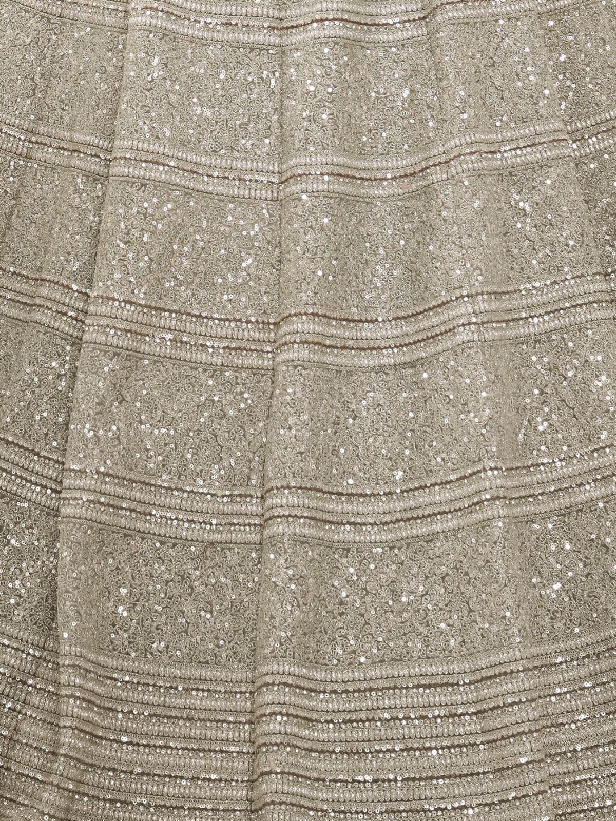 Odette White Soft Net Embroidered Semi Stitched Lehenga With Unstitched Blouse For Women - Image 6