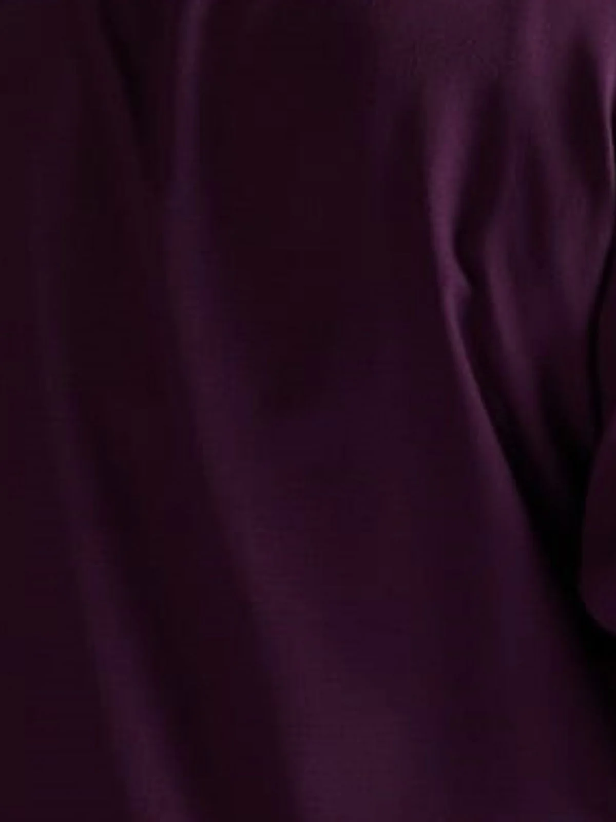 Odette Wine Cotton Blend Solid Shirt For Women - Image 4