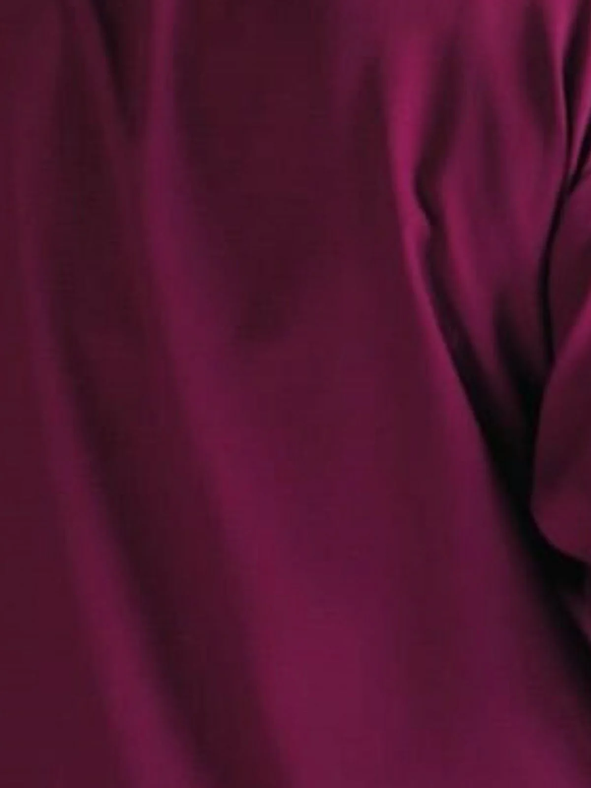 Odette Wine Cotton Blend Solid Shirt For Women - Image 4