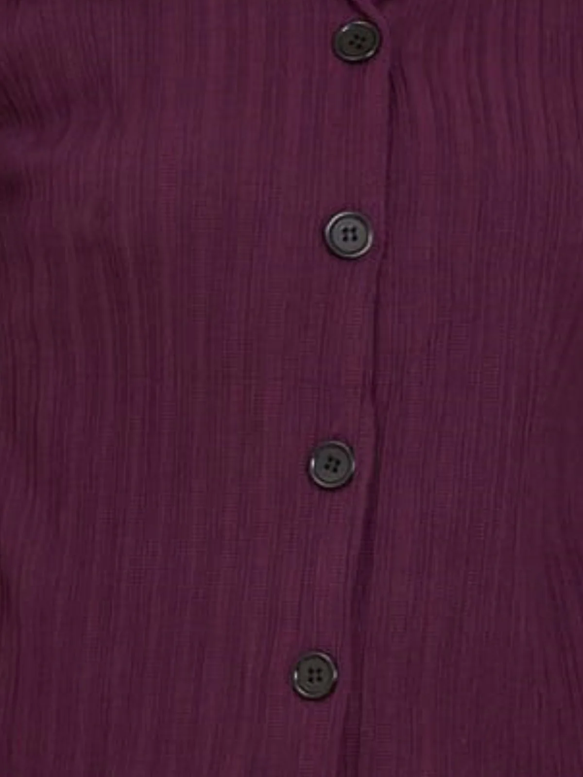 Odette Wine Sugarcane Solid Shirt For Women - Image 4
