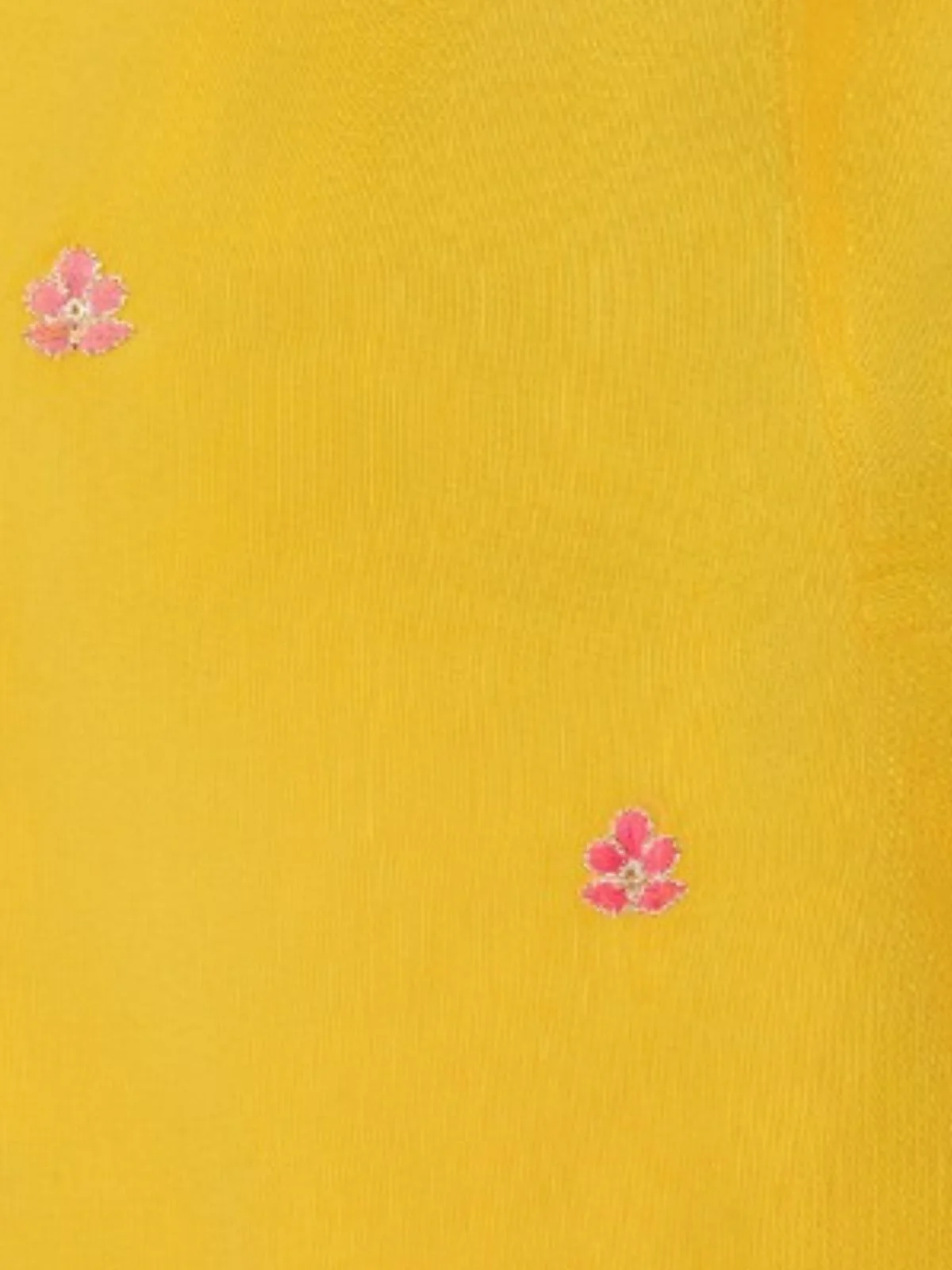 Odette Yellow Cotton Embroidered Stitched Kurta For Men - Image 5