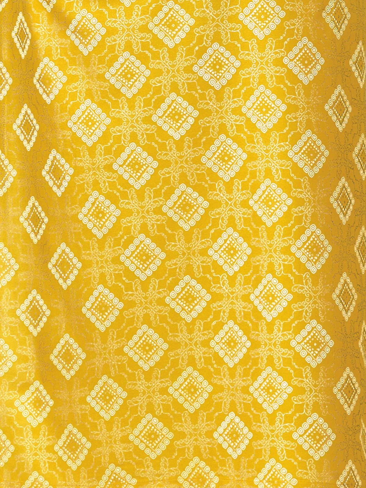 Odette Yellow Embroidered Rayon Stitched Kurta Set For Women - Image 7
