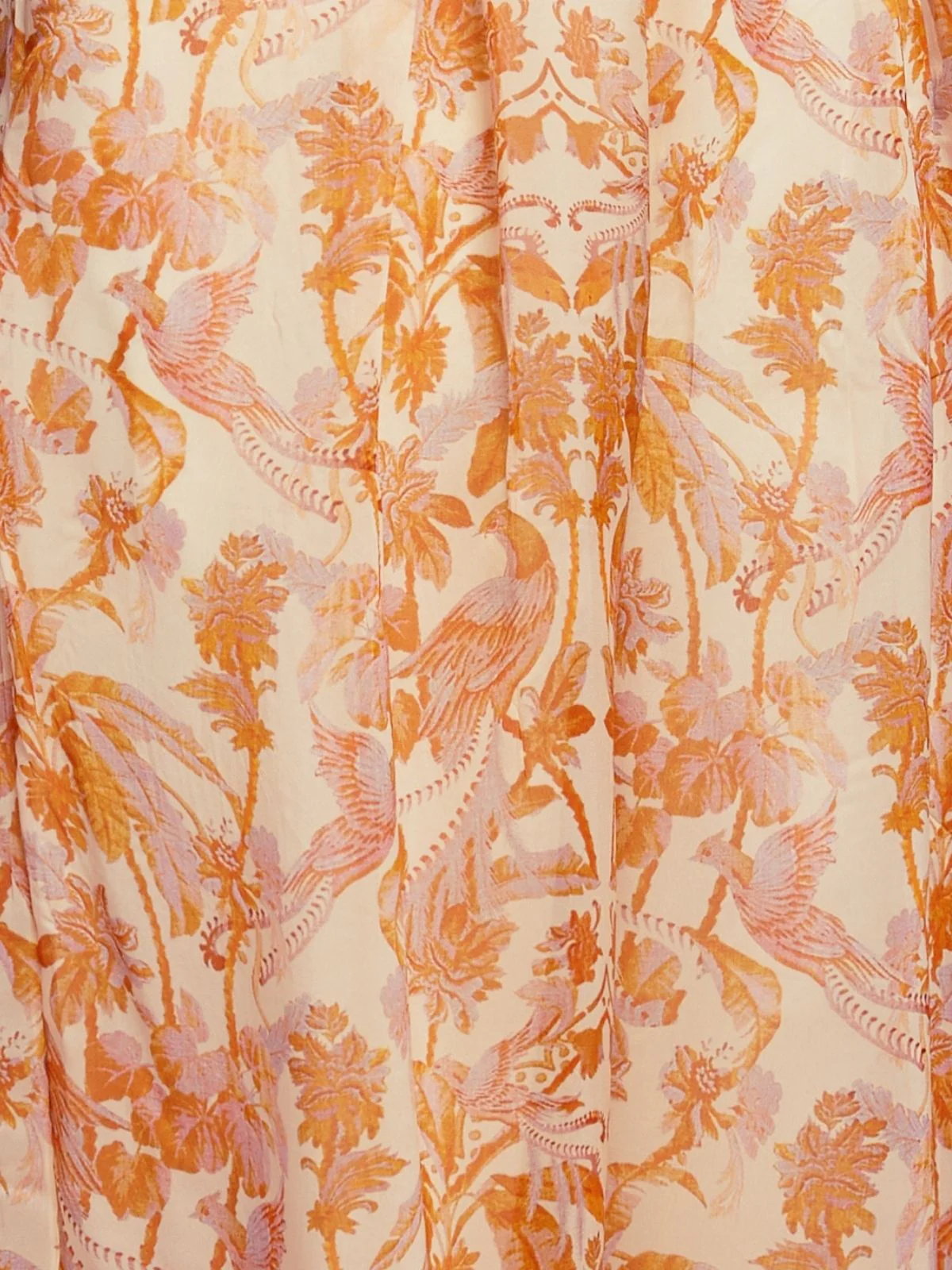 Odette Yellow Organza Printed Stitched Jumpsuit For Women - Image 6