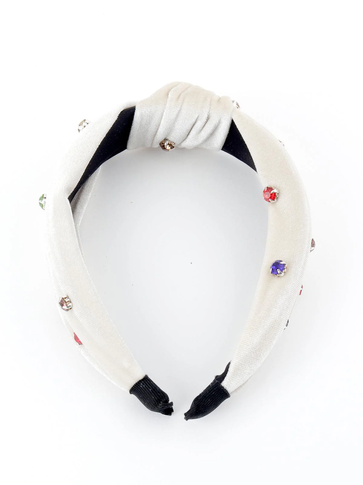 Odette Women Off-White Sparkling Hairband - Image 7