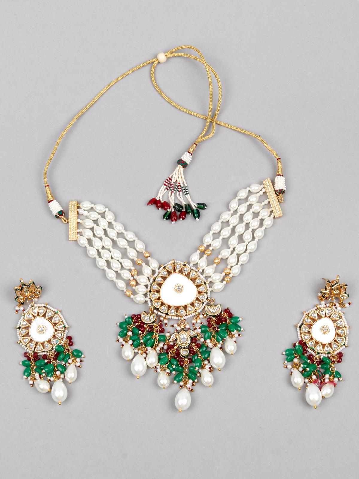 Odette Women Opulant Rani Choker Set - Image 3