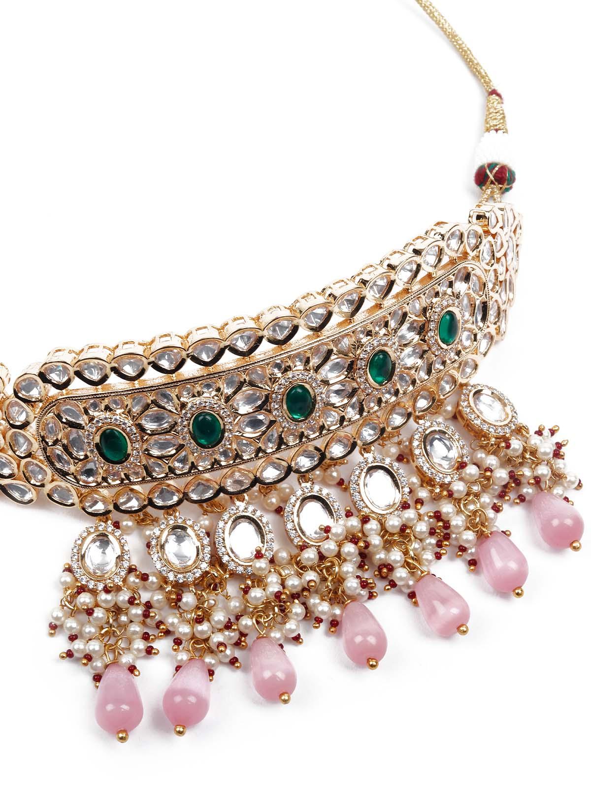 Odette Women Opulant Rani Choker Set - Image 5