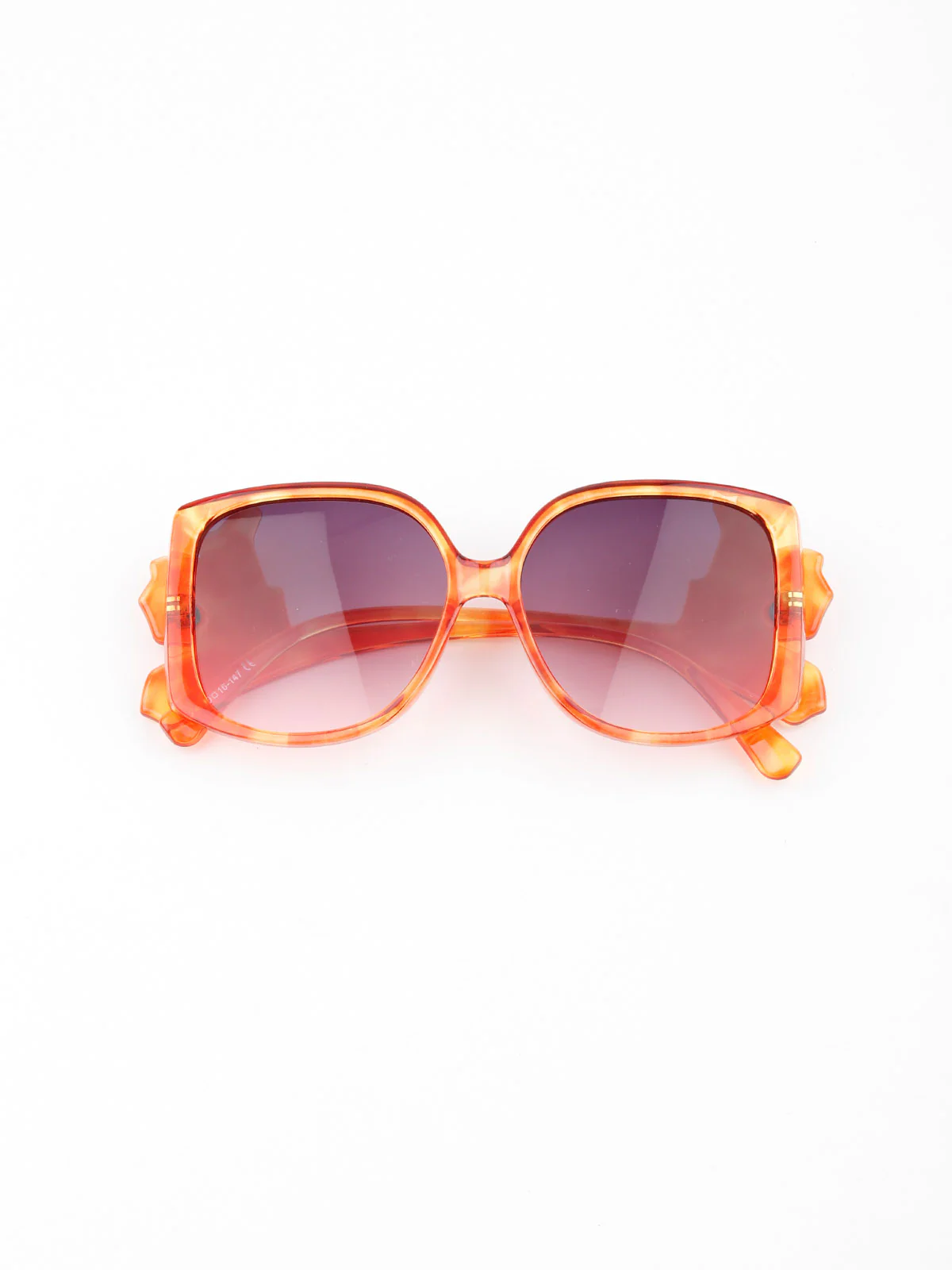 Odette Women Orange And Indigo Oversized Sunglasses - Image 2