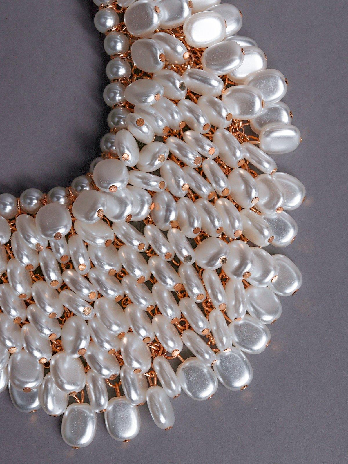 Odette Women White Mtal Necklace. - Image 5