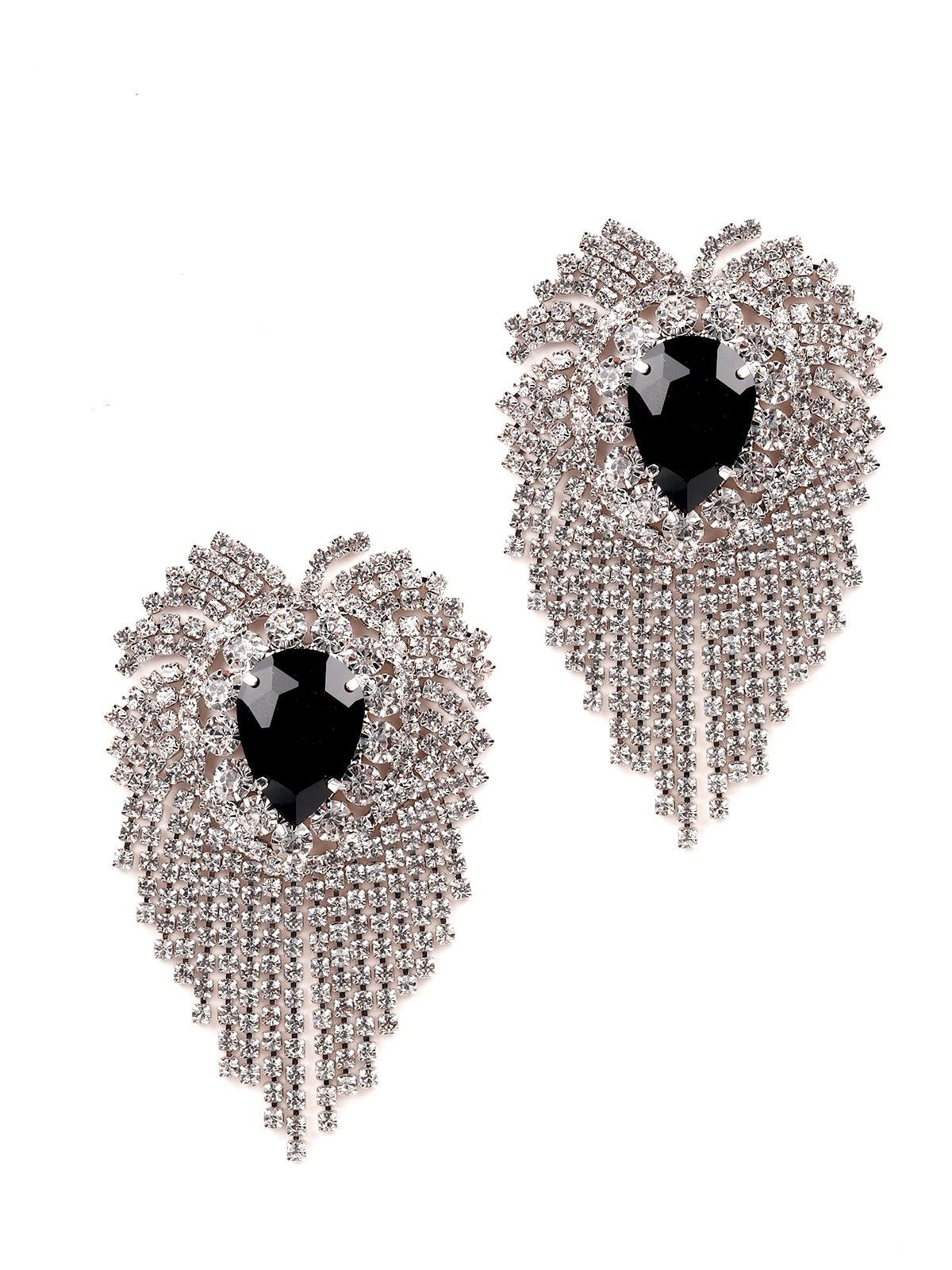 Odette Women Black Metal Earring - Image 3