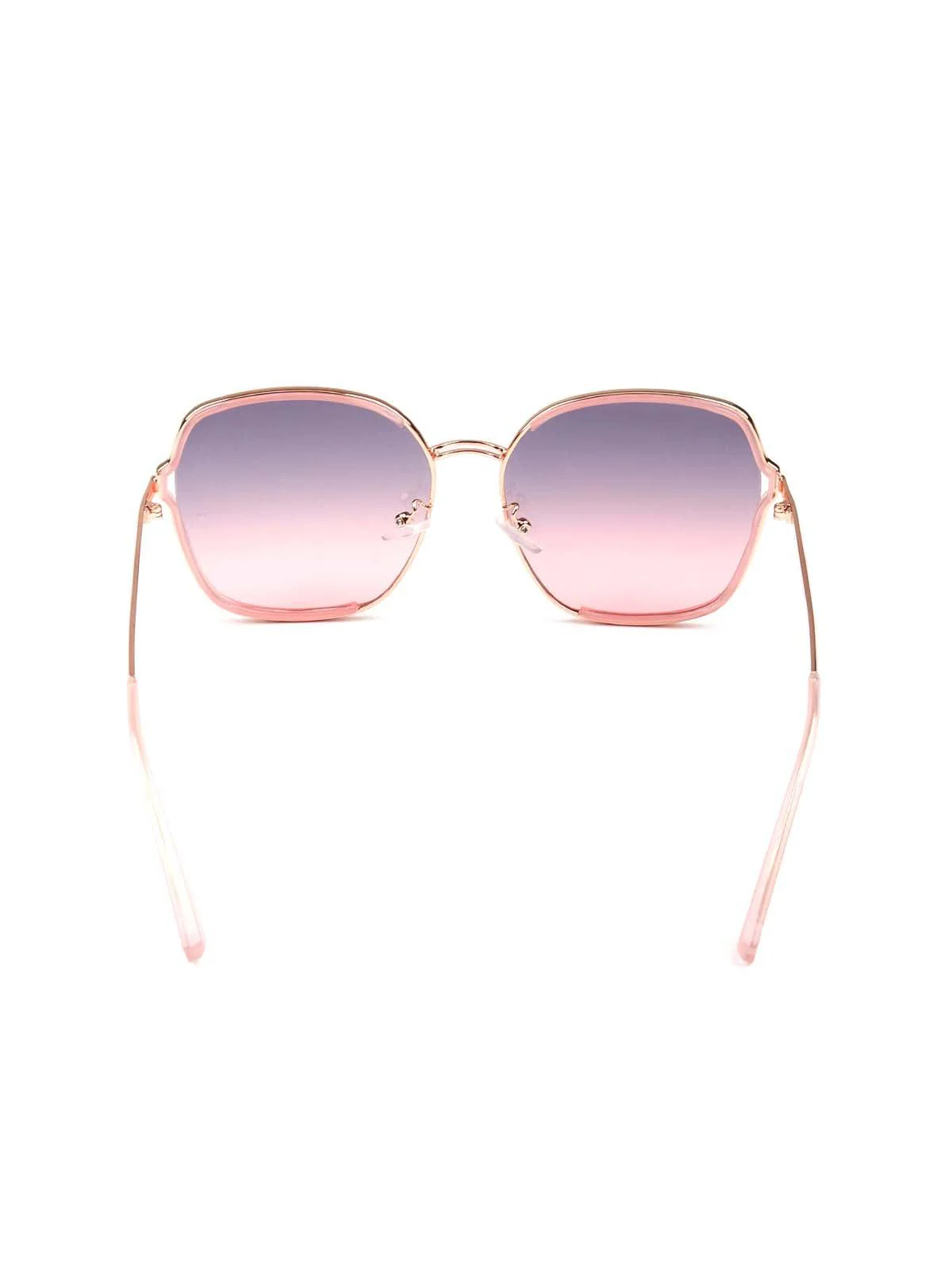 Odette Women Gorgeous Pink-Tinted Oversized Sunglasses - Image 6